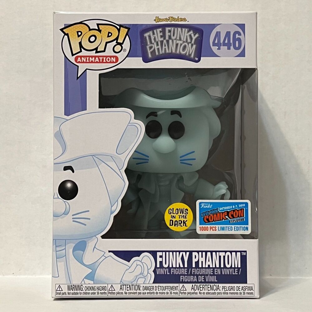 Funko Pop! Funky Phantom Hanna Barbera #446 Glow NYCC 2018 1000 Pcs w/Hardstack